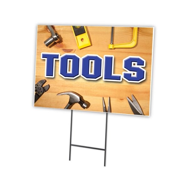 Signmission Tools Yard Sign & Stake outdoor plastic coroplast window, C-1216-DS-Tools C-1216-DS-Tools - main